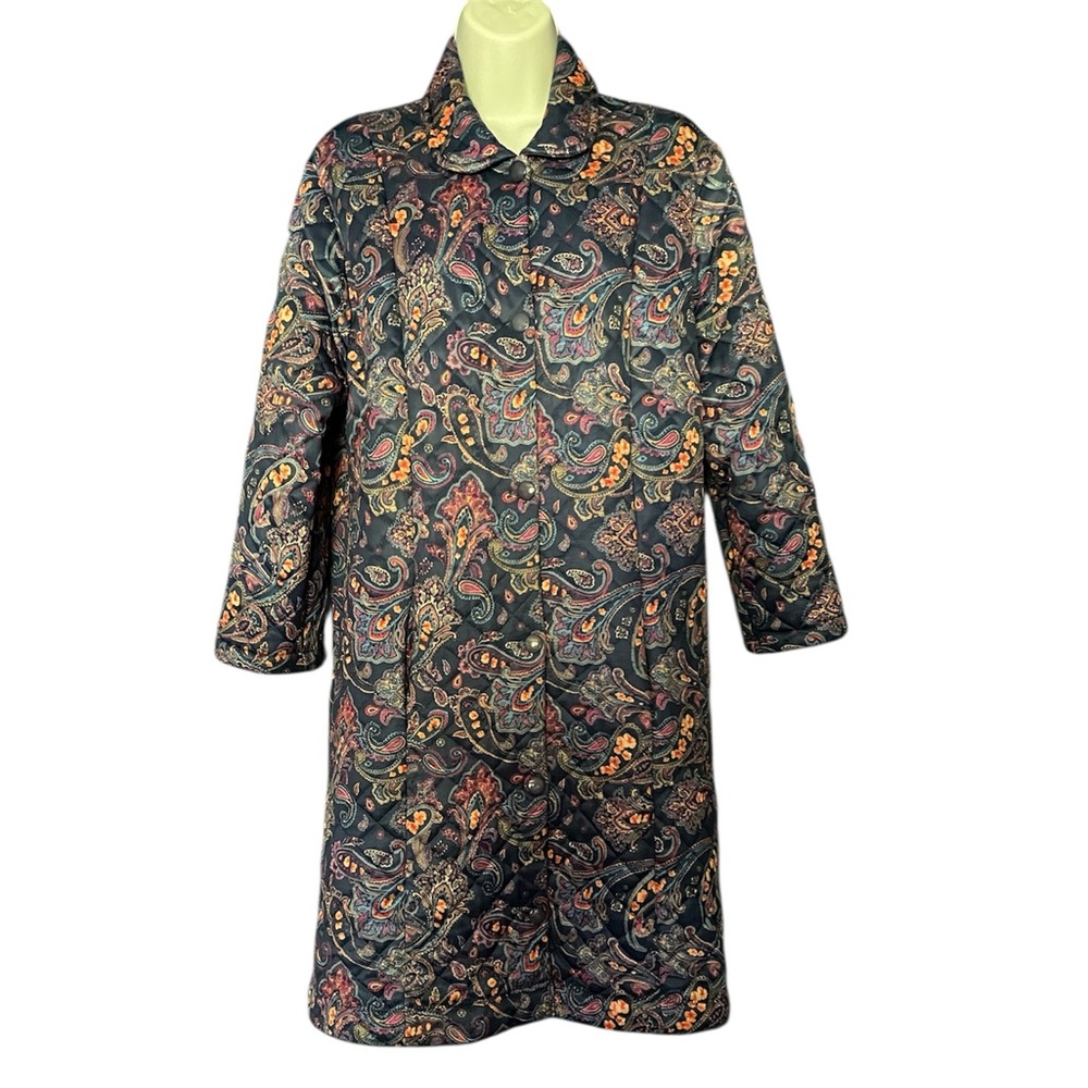 1960s paisley psychedelic vintage housecoat